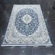 Classic Turkish carpet Al-Jawhara soft 27166A blue size 120*180