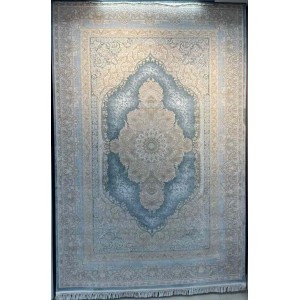 سجاد تركي اليمامة كلاسيك سميك ناعم 40378A سماوي مقاس 500*700