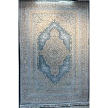 سجاد تركي اليمامة كلاسيك سميك ناعم 40378A سماوي مقاس 250*350