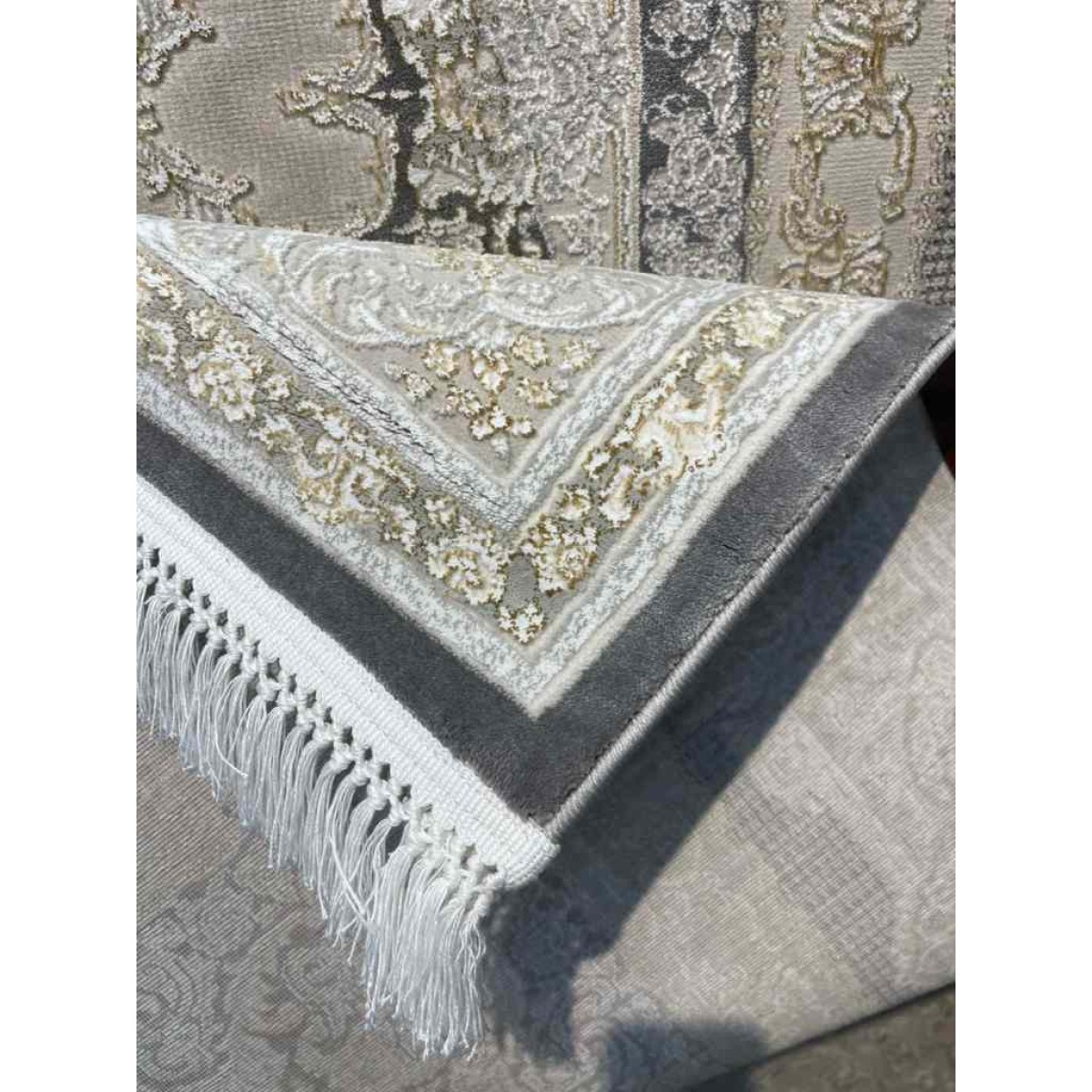 سجاد تركي اليمامة كلاسيك سميك ناعم 40378A رصاصي مقاس 400*400 سجاد تركي اليمامة كلاسيك سميك ناعم 40378A رصاصي مقاس 400*400