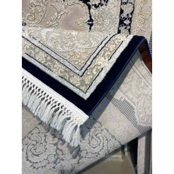سجاد تركي اليمامة كلاسيك سميك ناعم 40378A كحلي مقاس 250*350