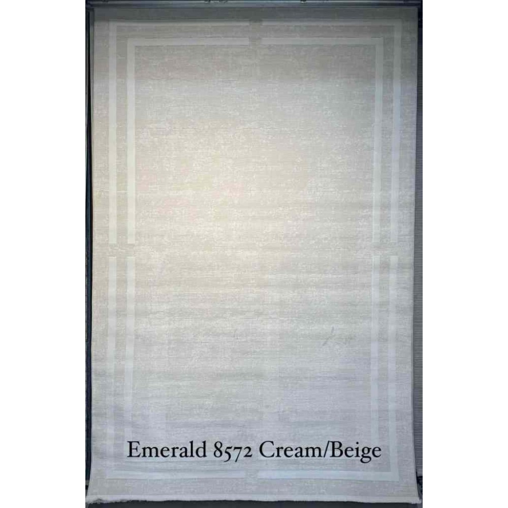 سجاد تركي اطار برواز الزمرد 8572 كريم بيج مقاس 300*400