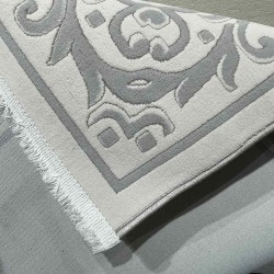 سجاد تركي فلورنس J674 كريم رصاصي مقاس 100*200 سجاد تركي فلورنس J674 كريم رصاصي مقاس 100*200