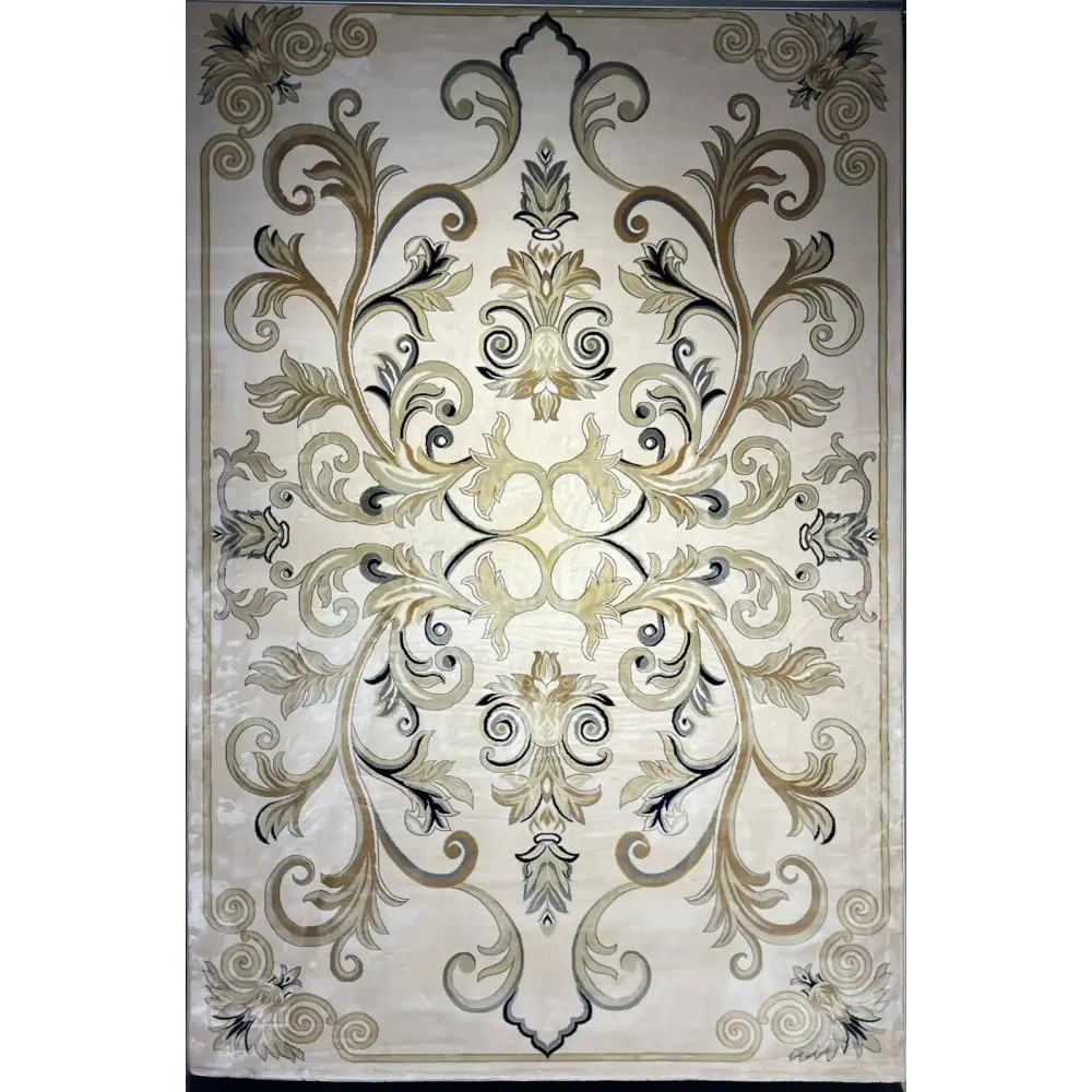 سجاد تركي لمينا نقش فرنسي 40844A كريم مقاس 100*200