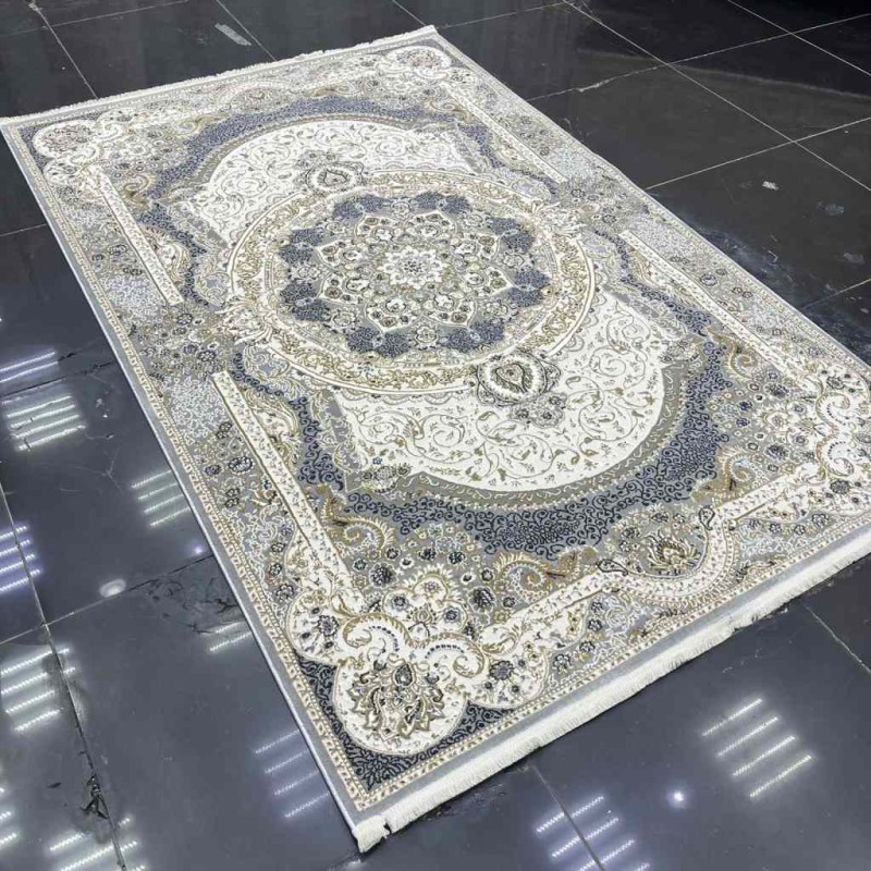 سجاد نجلة تركي كلاسيك ناعم NC63B رصاصي مقاس 300*500