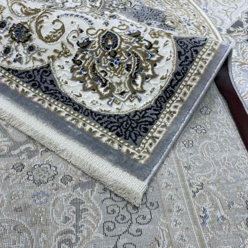 سجاد نجلة تركي كلاسيك ناعم NC63B رصاصي مقاس 300*500