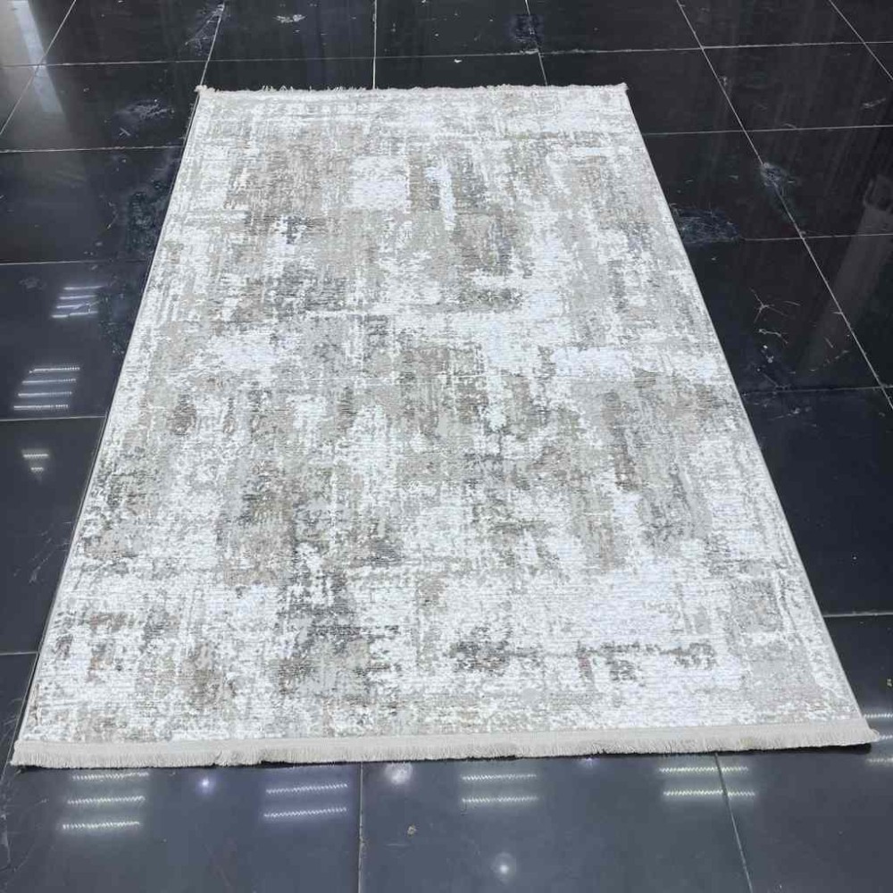 سجاد اوقيانوس تركي 02678C رصاصي بيج مقاس 80*150