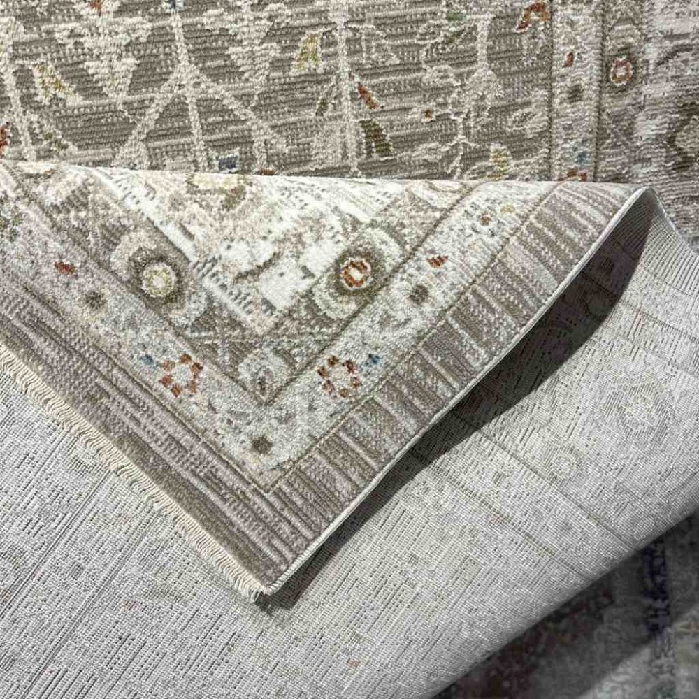 سجاد تركي بوهيمي اورنات AA034B بيج مقاس 80*150