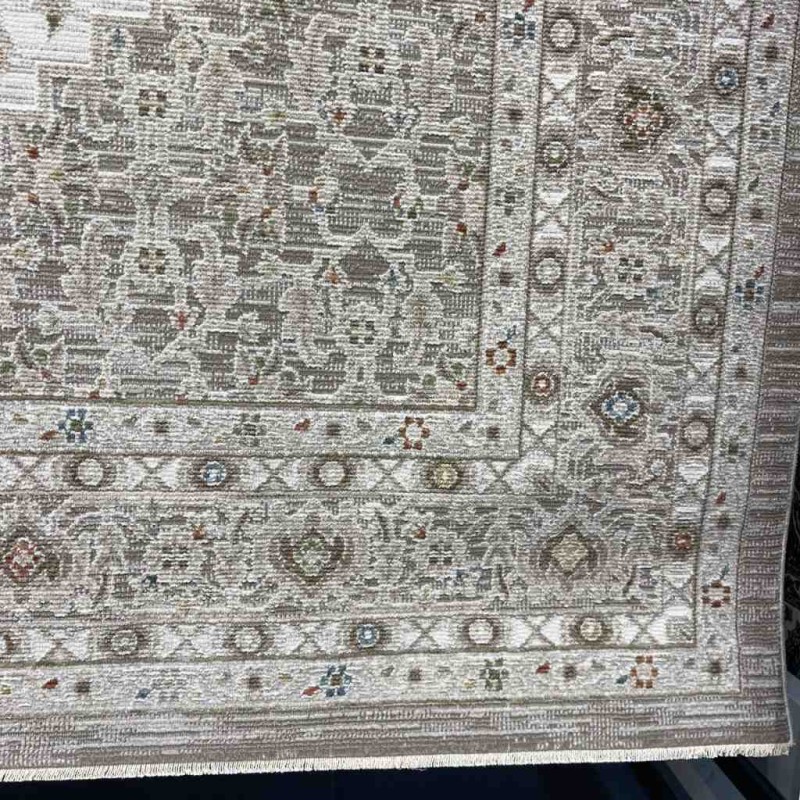 سجاد تركي بوهيمي اورنات AA034B كريم مقاس 400*500