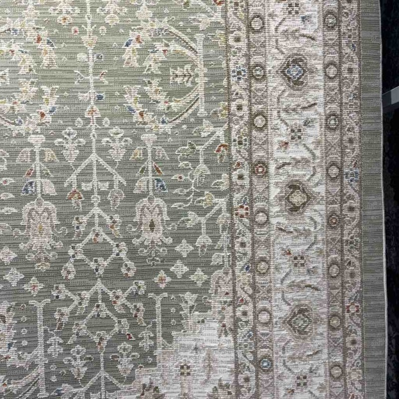 سجاد تركي بوهيمي اورنات AA034B اخضر مقاس 80*150