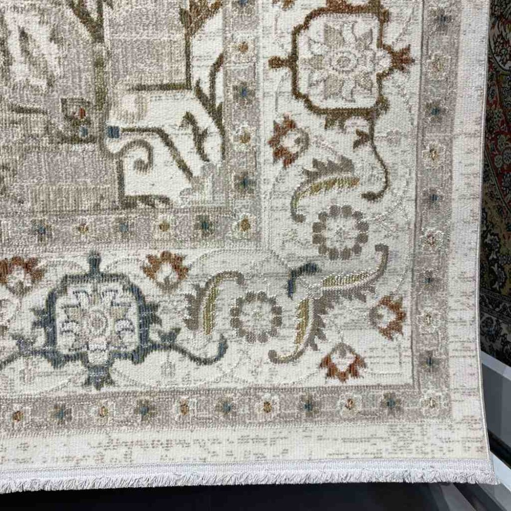 سجاد تركي بوهيمي اورنات G0641A كريم مقاس 80*150