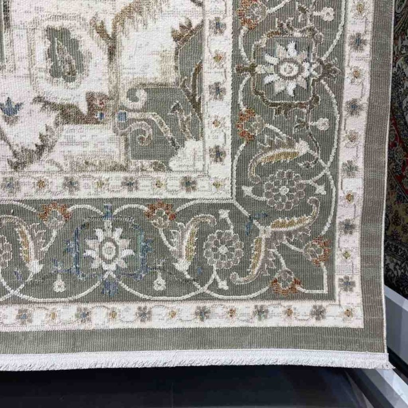 سجاد تركي بوهيمي اورنات G0641A اخضر مقاس 400*500