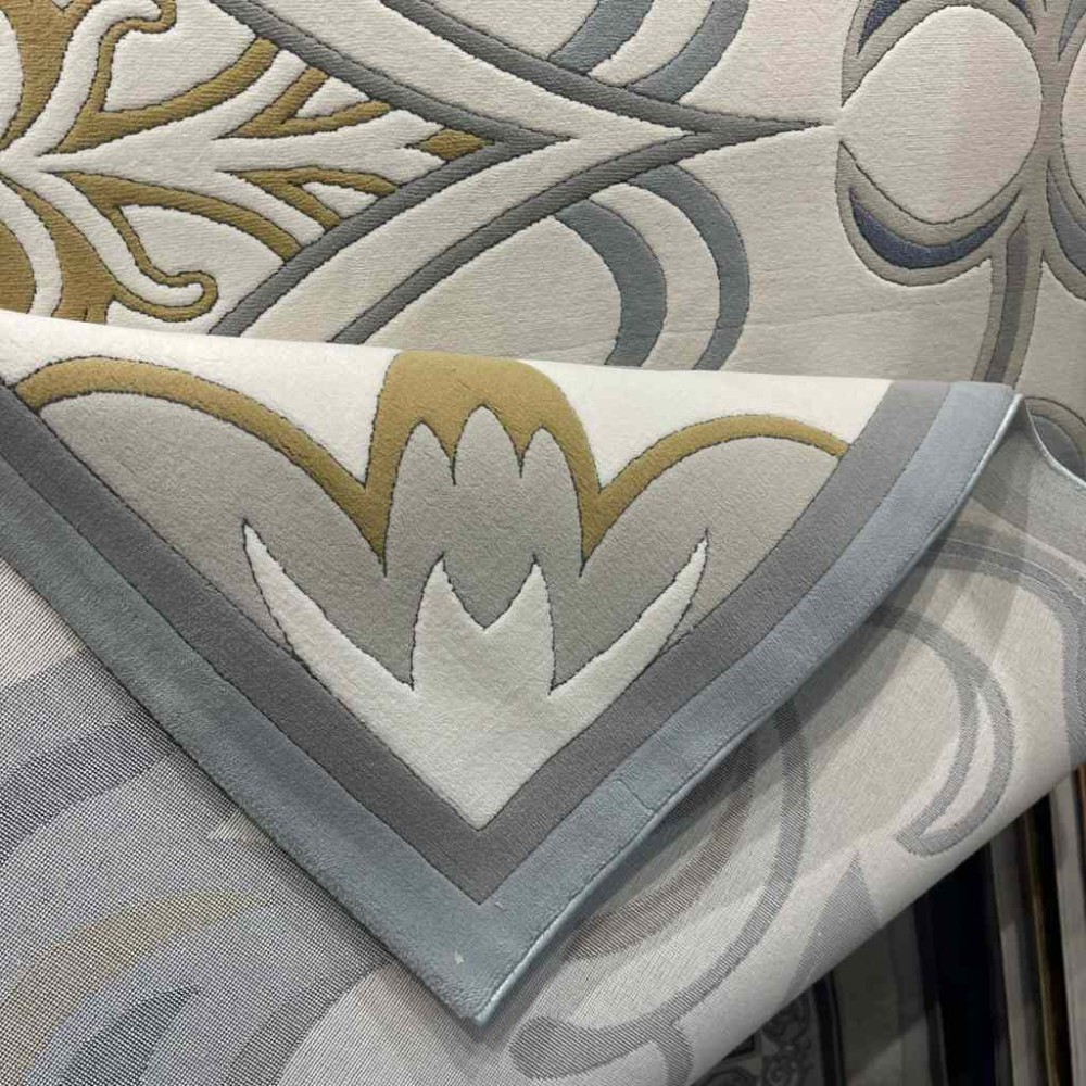 سجاد تركي بالاس S0190A ابيض سماوي مقاس 500*600