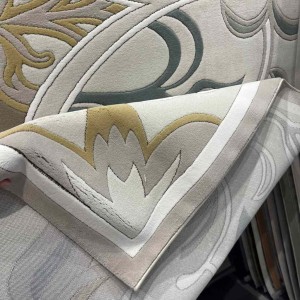 سجاد تركي بالاس S0190A  ابيض رصاصي مقاس 400*600