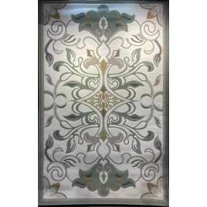 سجاد تركي بالاس S0190A  ابيض اخضر مقاس 400*600