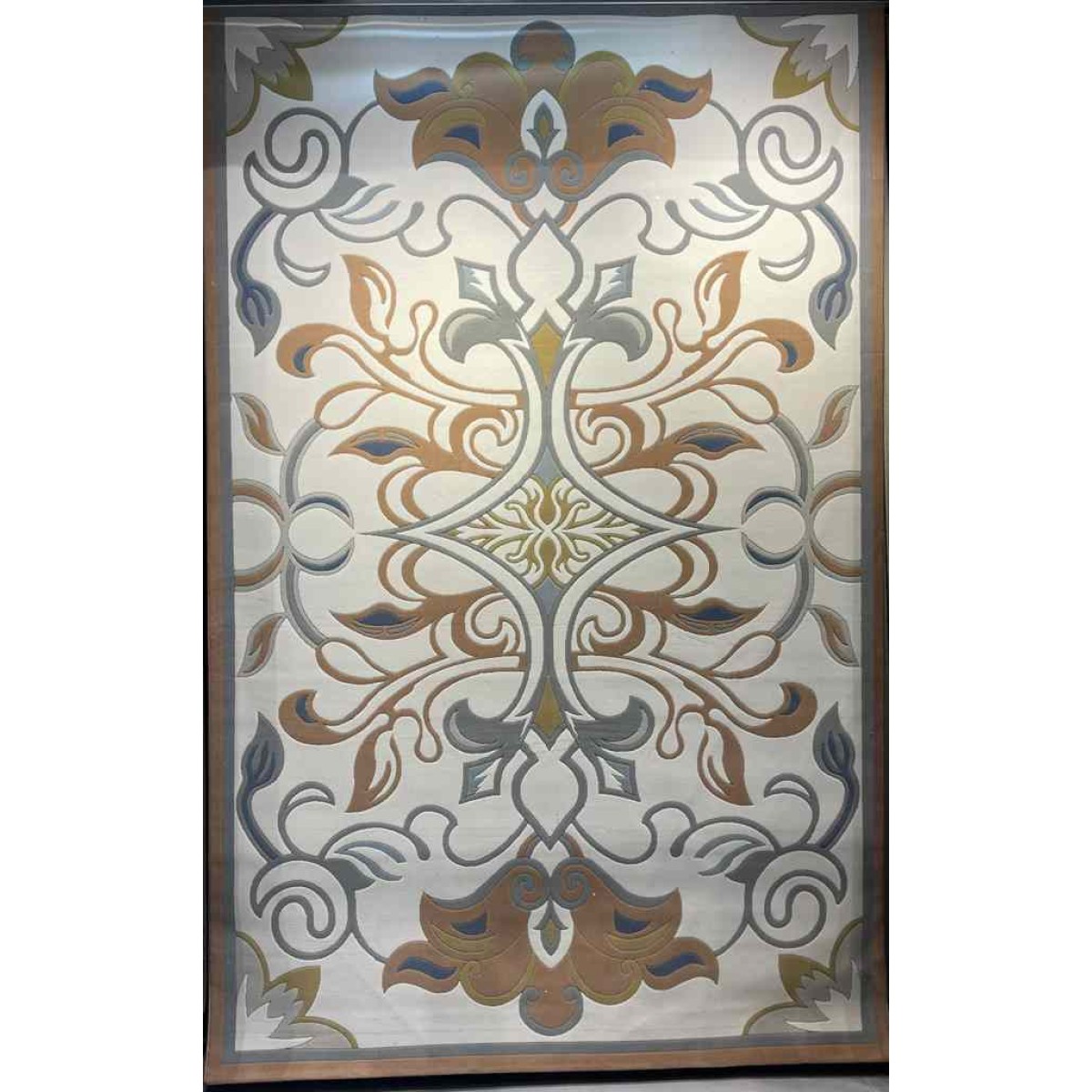 سجاد تركي بالاس S0190A  ابيض تيرا مقاس 500*600