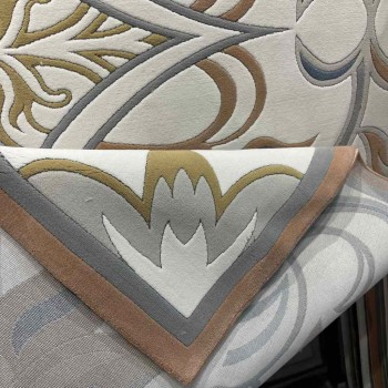 سجاد تركي بالاس S0190A  ابيض تيرا مقاس 400*600