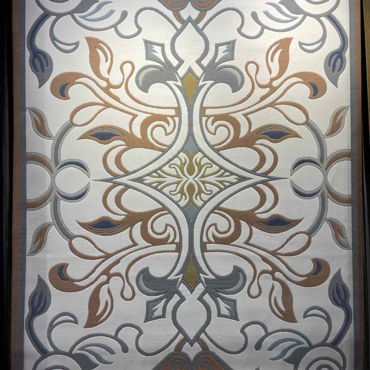 سجاد تركي بالاس S0190A  ابيض تيرا مقاس 500*600