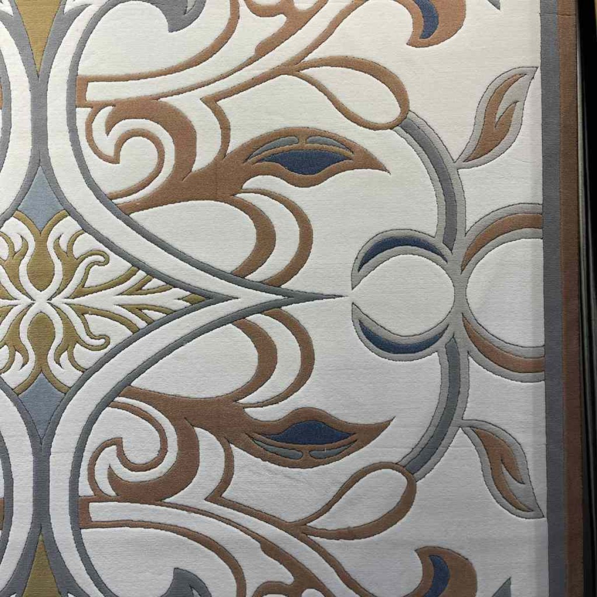 سجاد تركي بالاس S0190A  ابيض تيرا مقاس 500*600
