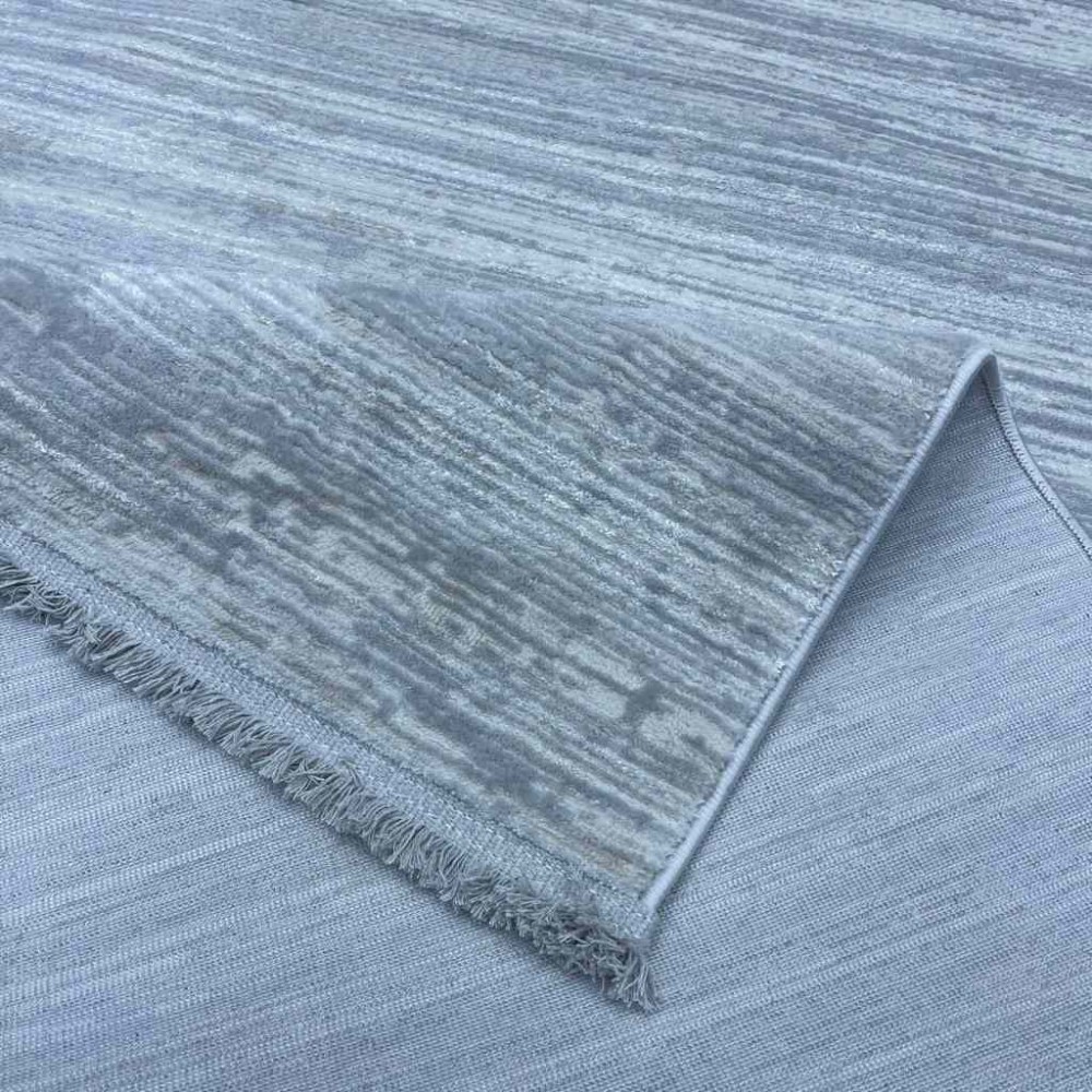 سجاد بيرل تركي 26815A رصاصي ابيض مقاس 100*200