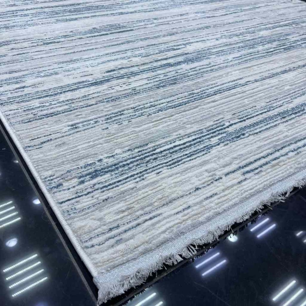 سجاد بيرل تركي 26815A كريم سماوي مقاس 300*400