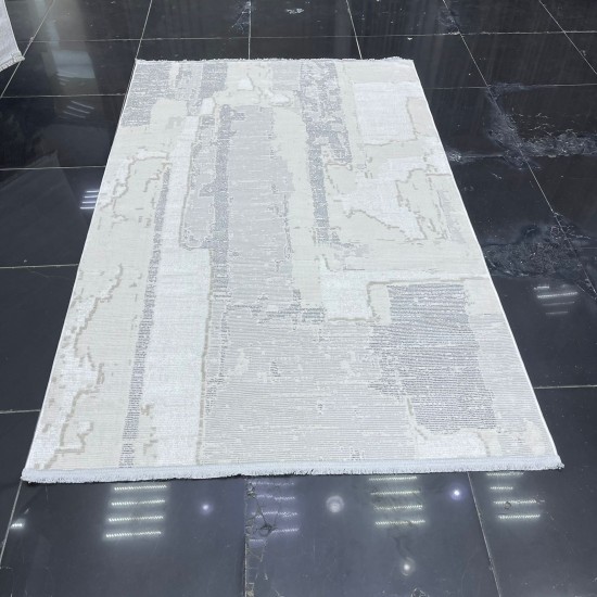 سجاد بيرل تركي 28627A كريم رصاصي مقاس 150*230 سجاد بيرل تركي 28627A كريم رصاصي مقاس 150*230