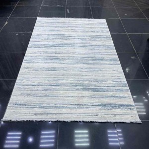 سجاد بيرل تركي 26815A كريم سماوي مقاس 250*350