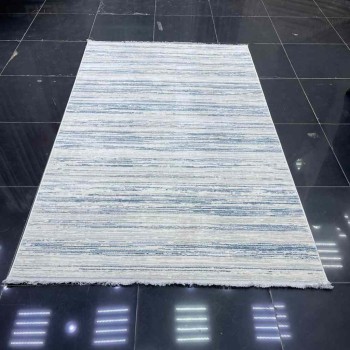 سجاد بيرل تركي 26815A كريم سماوي مقاس 250*350