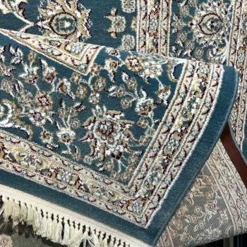 سجاد تركي صفوان كلاسيك سميك ناعم 40571 سماوي مقاس 400*600
