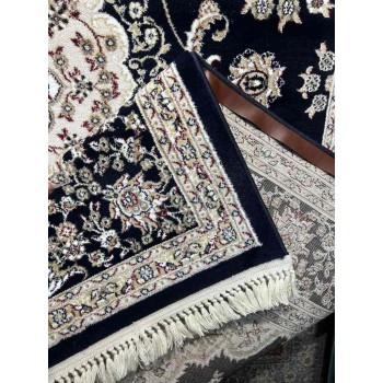 سجاد تركي صفوان كلاسيك سميك ناعم 40571 كحلي مقاس 250*350