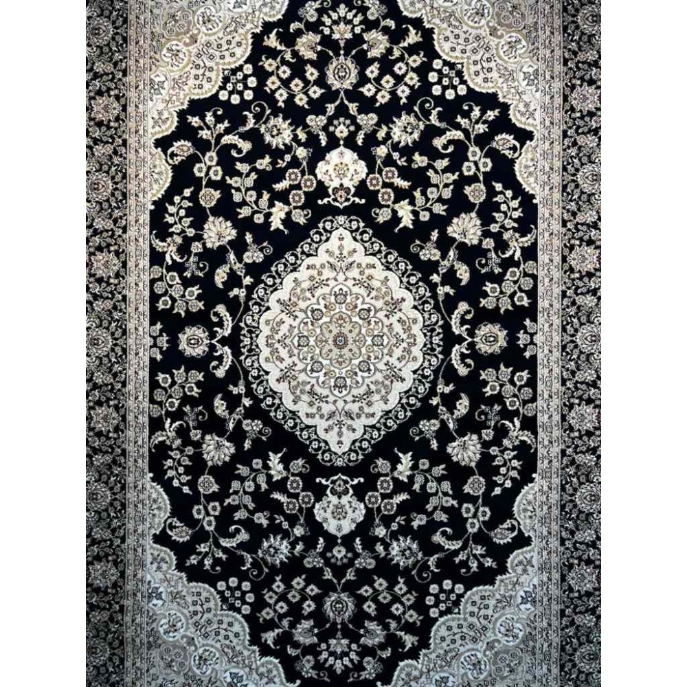 سجاد تركي صفوان كلاسيك سميك ناعم 40571 كحلي مقاس 300*400