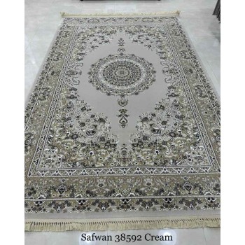 سجاد تركي صفوان كلاسيك سميك ناعم 38592 كريم مقاس 250*350