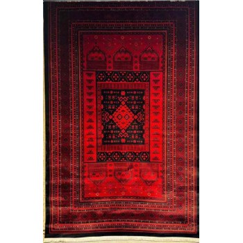 سجاد نقشة افغاني سمر قند تركي 40294B احمر مقاس 100*200