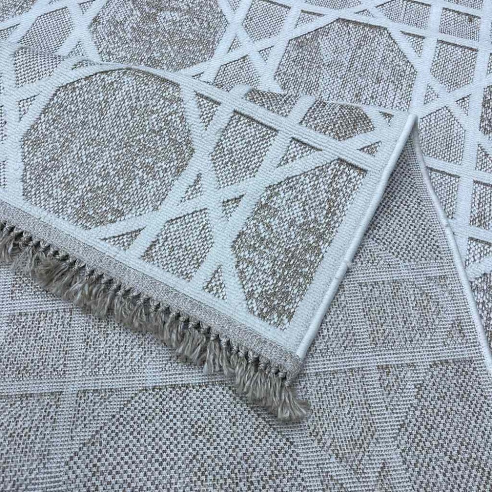 سجاد صوهو تركي خيش 24579A كريم مقاس 80*150