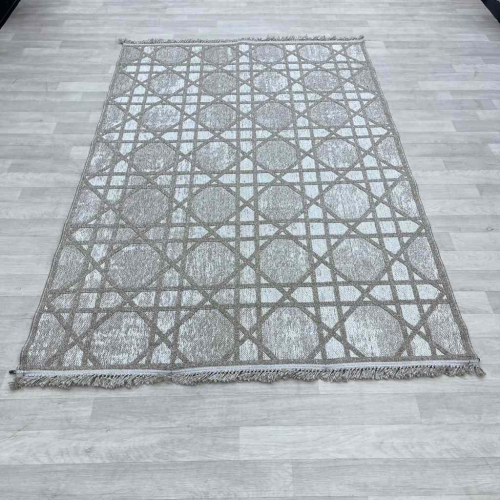 Turkish Burlap Rug Oakville OH363A Blue Cream Size 200*300