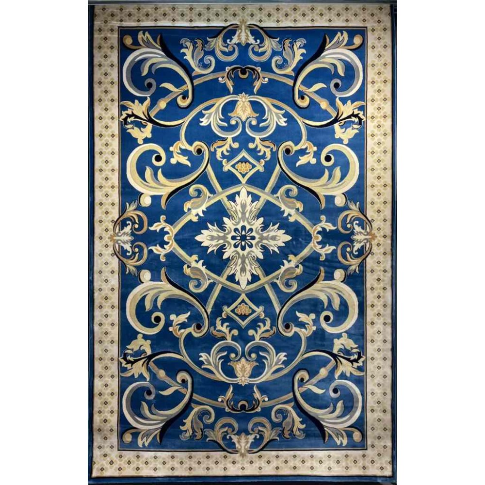 سجاد شرقي تبريز تركي 40426 سماوي مقاس 100*400