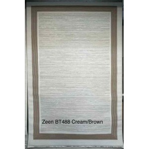 سجاد تركي اطار برواز زين BT488 كريم بني مقاس 80*150