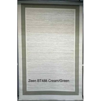 سجاد تركي اطار برواز زين BT488 كريم اخضر مقاس 250*350
