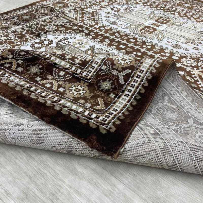 سجاد تركي الماس مودرن 10940A بني مقاس 100*300