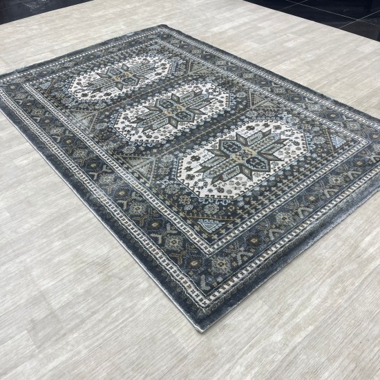 سجاد تركي الماس مودرن 10940A رصاصي مقاس 250*350