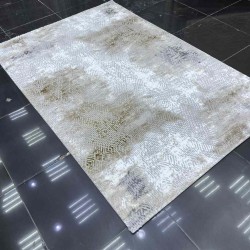 سجاد الماس تركي مودرن 30020A رصاصي ذهبي 150*220