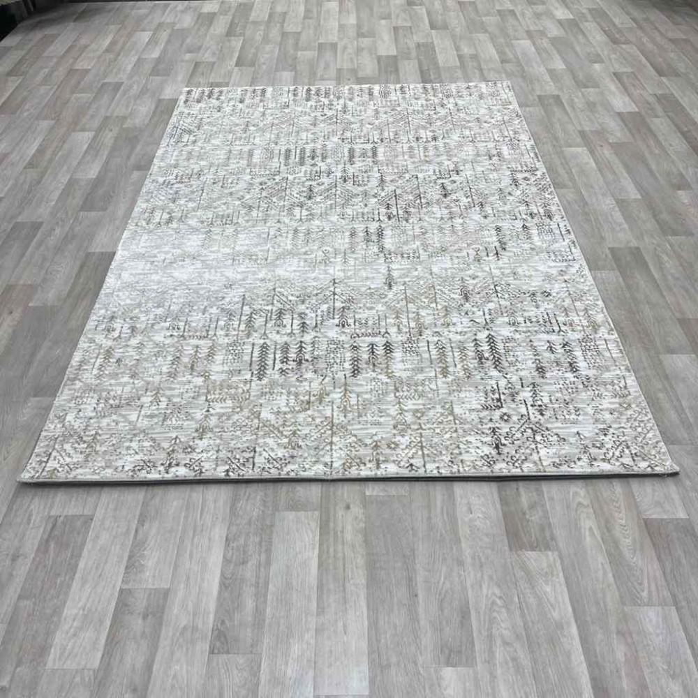 سجاد الماس تركي مودرن 35005A كريم بيج 150*220