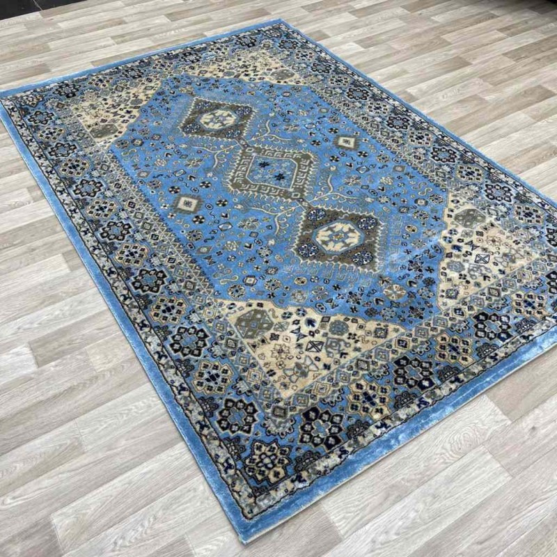 سجاد دايموند الماس تركي 10870A لون سماوي مقاس 300*400