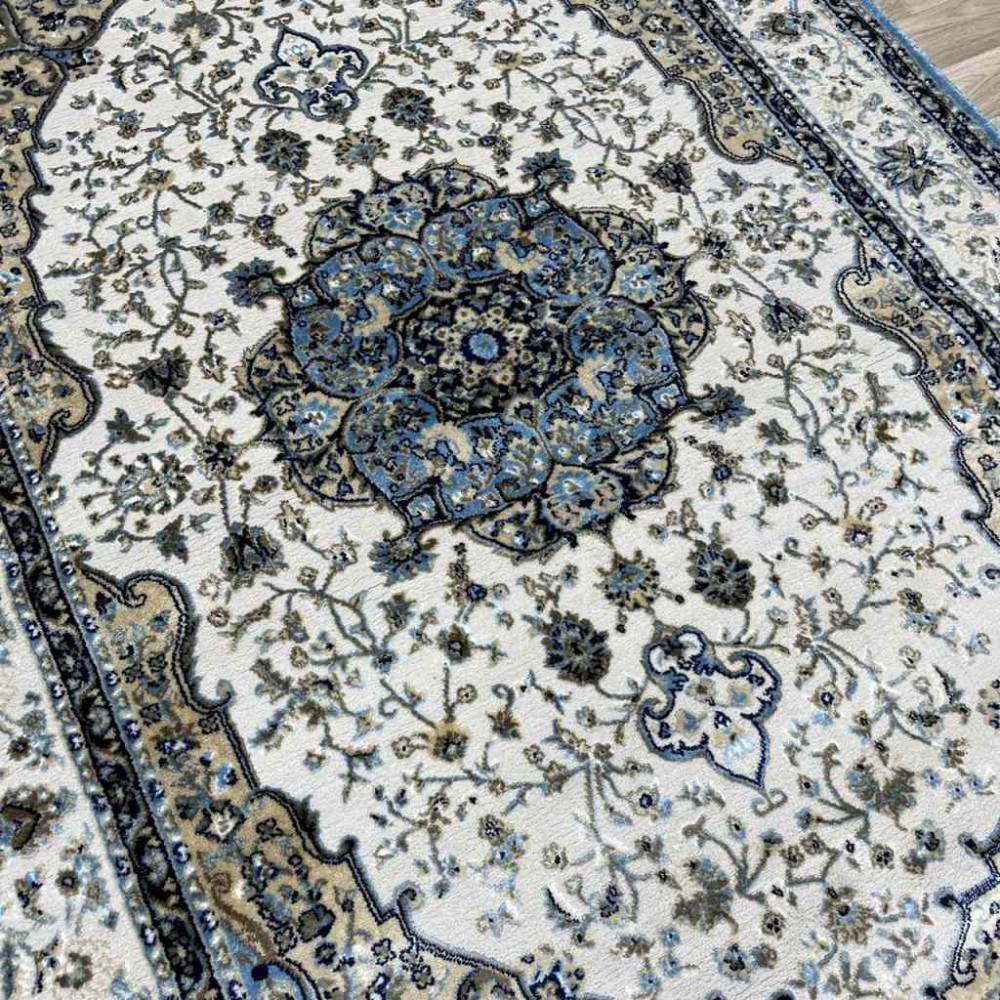 سجاد دايموند الماس تركي 10873A لون سماوي مقاس 150*220