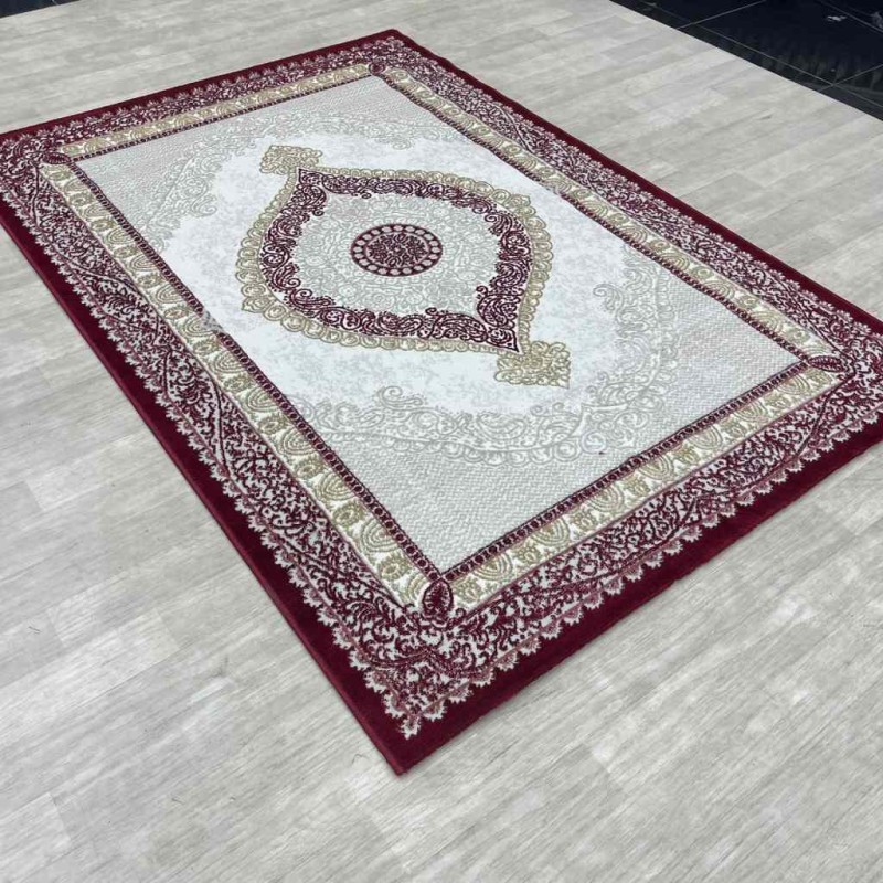 سجاد الماس مودرن B066 احمر مقاس 80*150