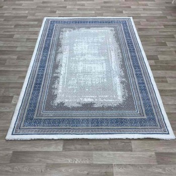 سجاد الماس تركي مودرن 30081B رمادي ازرق 250*350