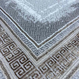 سجاد الماس تركي مودرن 30081B رمادي بني 150*220 سجاد الماس تركي مودرن 30081B رمادي بني 150*220