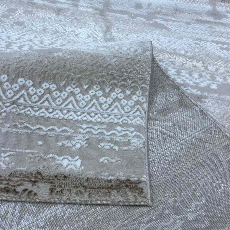 سجاد الماس تركي مودرن 30096A فيزون بني 300*400