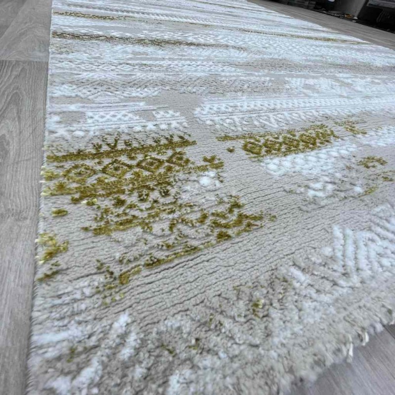 سجاد الماس تركي مودرن 30096A فيزون ذهبي 300*400