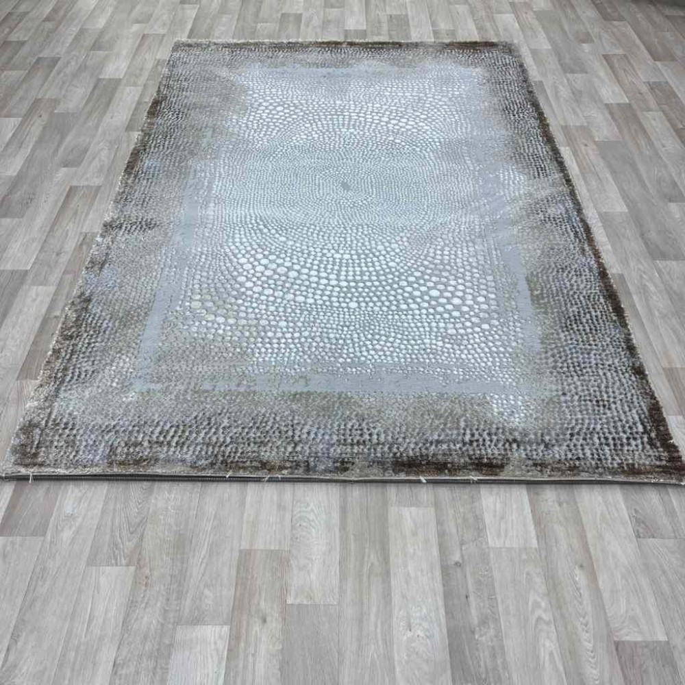 سجاد الماس تركي مودرن 30108A رمادي بني 150*220